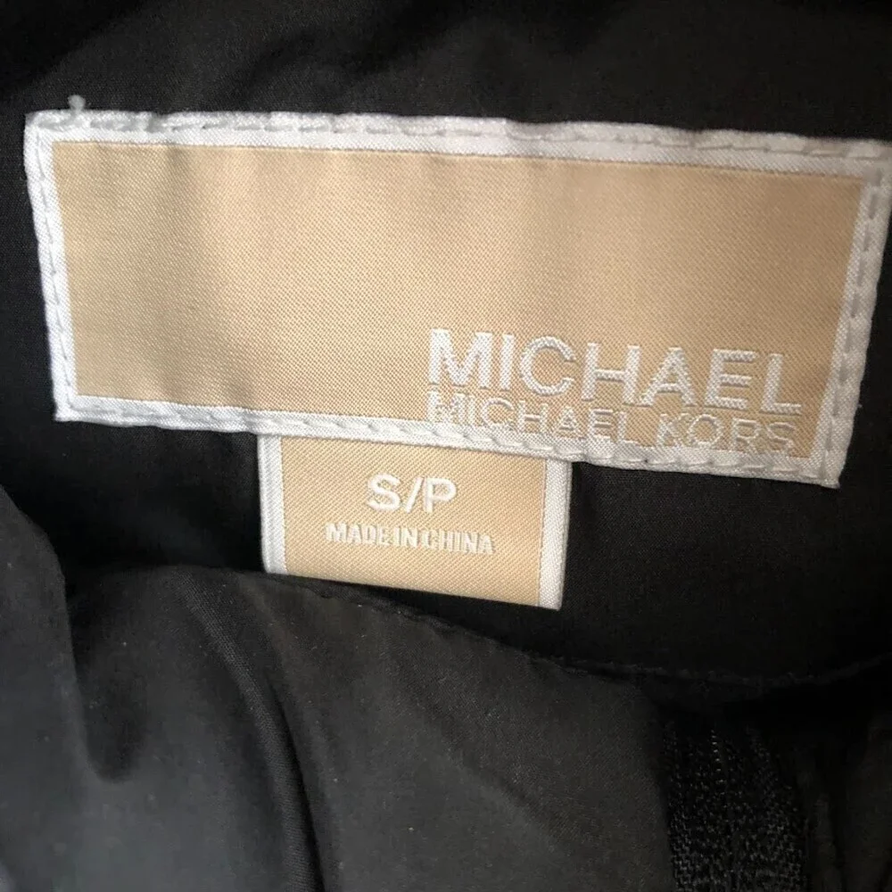 Michael Kors Women's Black Puffer Lightweight Quilted Vest S/P